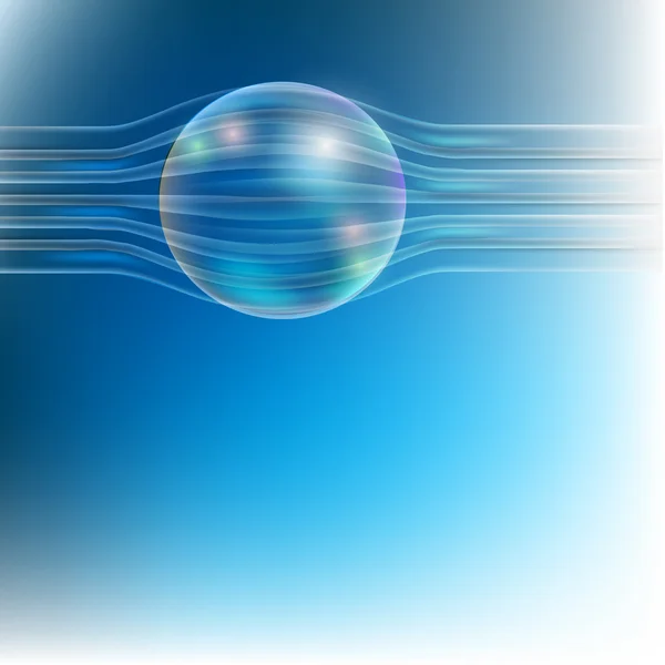 Toile de fond abstraite avec boule magique — Image vectorielle