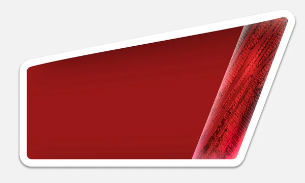 Cadre texte rouge — Image vectorielle