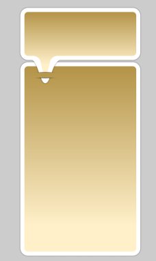 metin için iki altın çerçeve