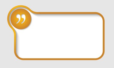 tırnak işareti vektör metin çerçevesi