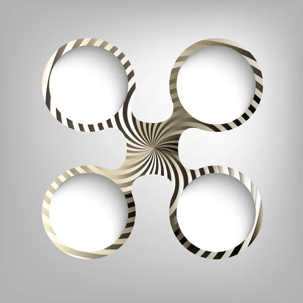 Vector circular frames — Stock Vector