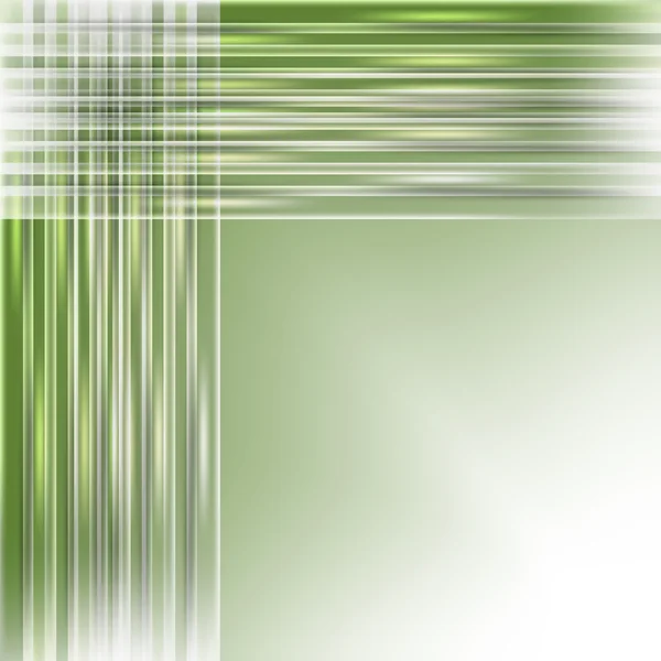 Groene abstracte achtergrond met lichte lijnen — Stockvector