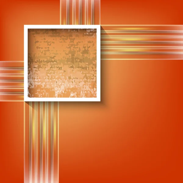 Vecteur abstrait toile de fond avec cadre carré blanc — Image vectorielle
