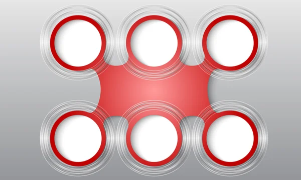 Vector rojo objeto circular — Archivo Imágenes Vectoriales