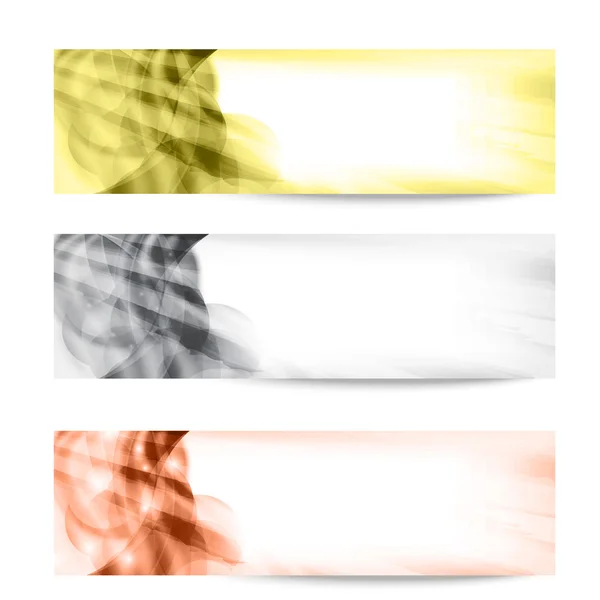 Conjunto vetor abstrato colorido banner — Vetor de Stock