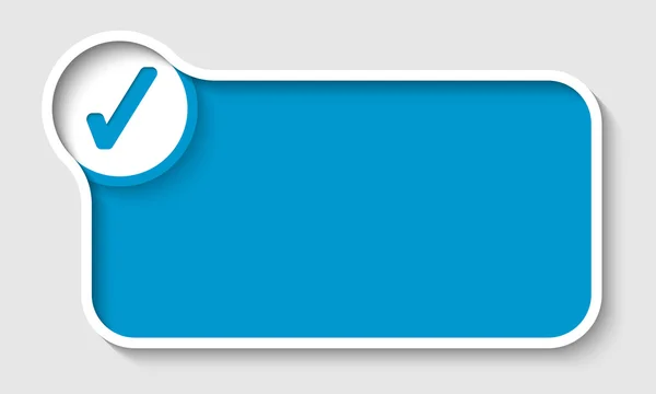 Marco de texto vectorial y casilla de verificación — Archivo Imágenes Vectoriales