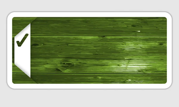 Зеленая рамка с рисунком дерева — стоковый вектор
