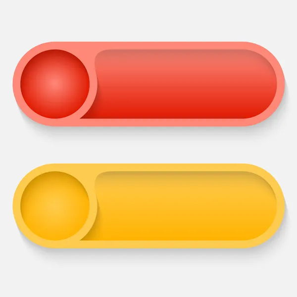 Dos botones abstractos vectoriales — Archivo Imágenes Vectoriales