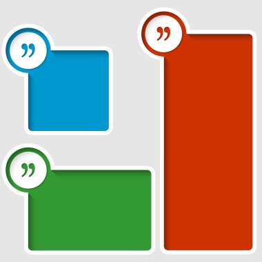 renkli metin çerçeveleri tırnak işareti