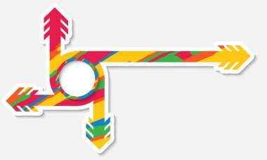 dairesel nesneyle soyut: oklar