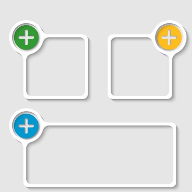 kare artı işareti ile