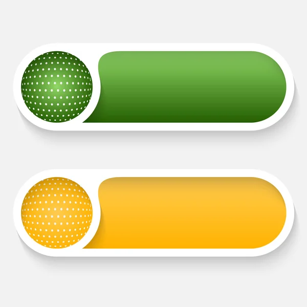 Vector abstract buttons — Stock Vector