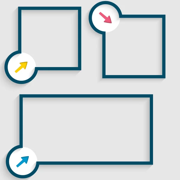 Textruta för text med pil — Stock vektor