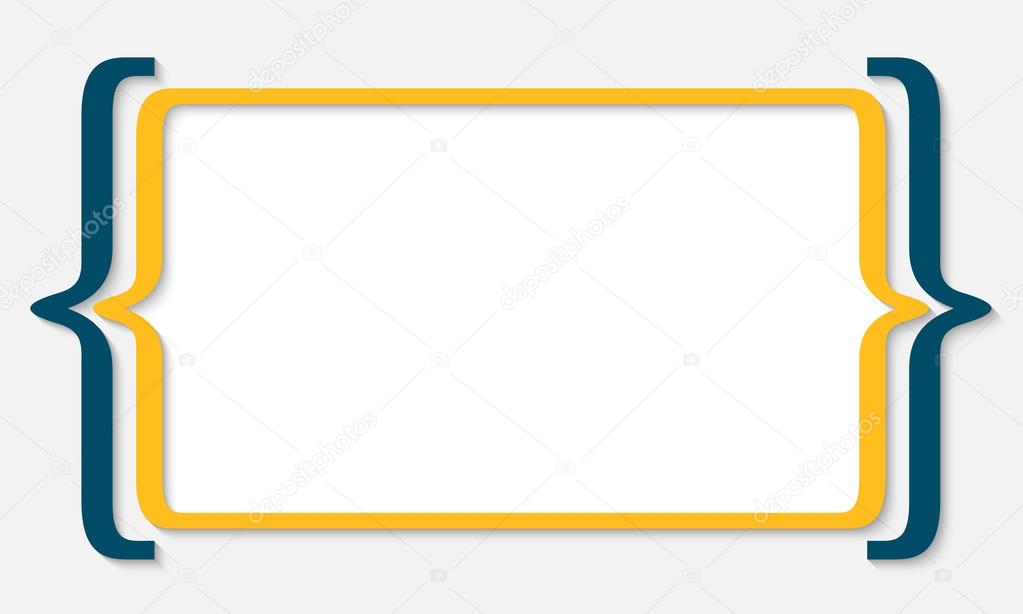 yellow text box with square brackets
