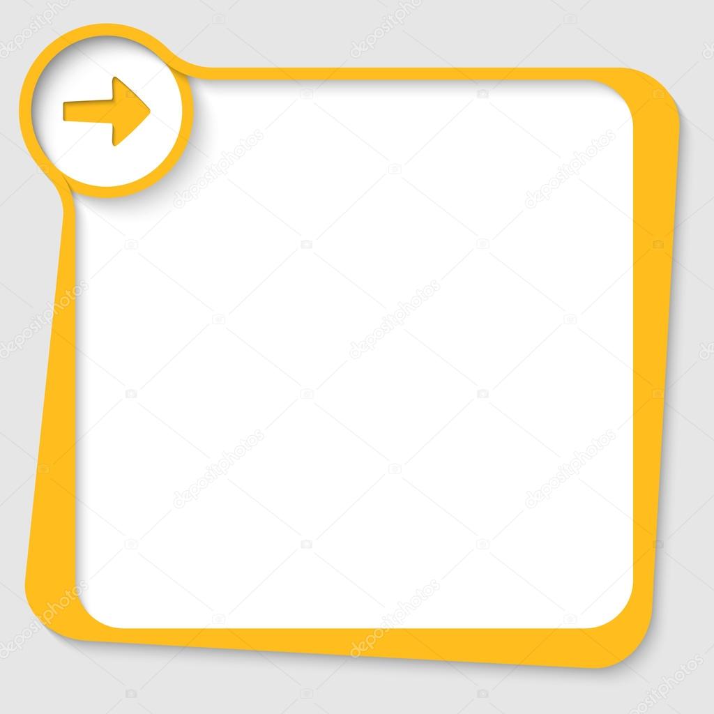 yellow text box with arrow
