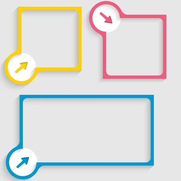 Cuadro de texto para cualquier texto con flecha — Archivo Imágenes Vectoriales