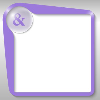 Mor metin kutusunun işareti