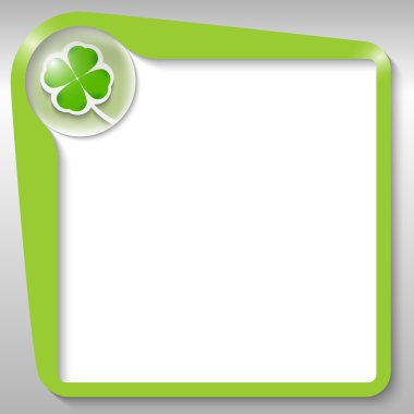 yonca yaprağı yeşil metin kutusu