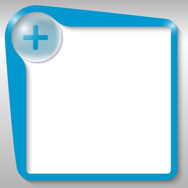 artı işareti mavi metin kutusu