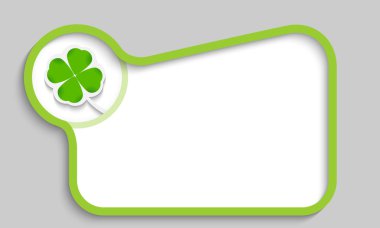 yonca yaprağı yeşil metin kutusu