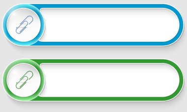mavi ve yeşil vektör soyut düğmeleri ile ataş