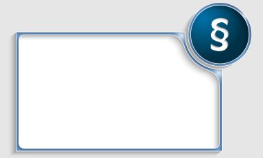 paragraf ile mavi metin çerçevesi