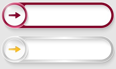 mor ve gümüş vektör soyut ok düğmeleriyle