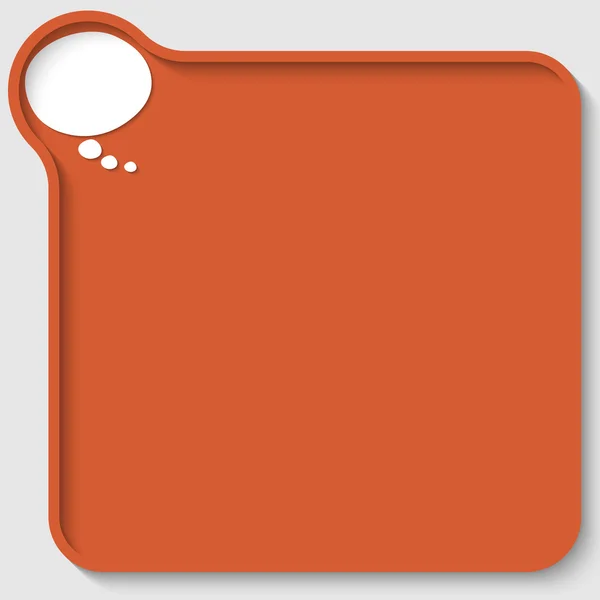 Caixa de texto vermelho com bolha de fala — Vetor de Stock