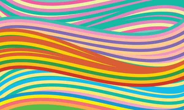 Abstrakt vektor bakgrund med färgade linjer — Stock vektor