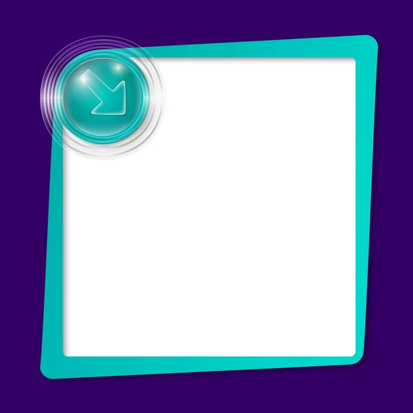 Zelený rámeček a transparentní kruhy s průhlednou šipku — Stockový vektor