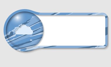 renkli metin çerçevesi için herhangi bir metin ve bulut