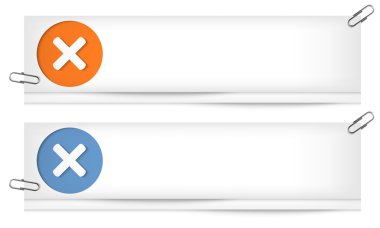iki boş afiş yasağı işareti kümesi