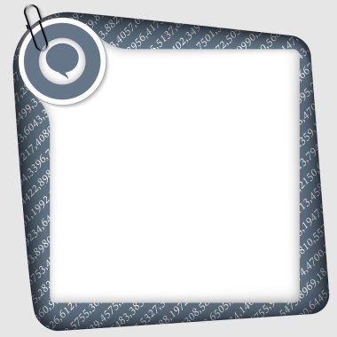 vektör çerçeve numaraları ve doku ile metin eklemek için