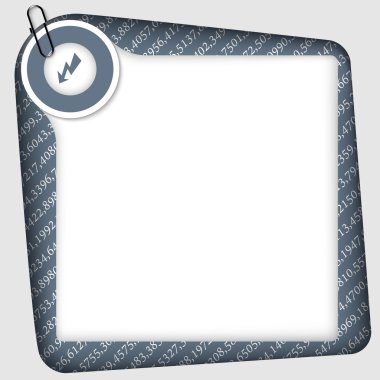 vektör çerçeve numaraları ve flas doku ile metin eklemek için