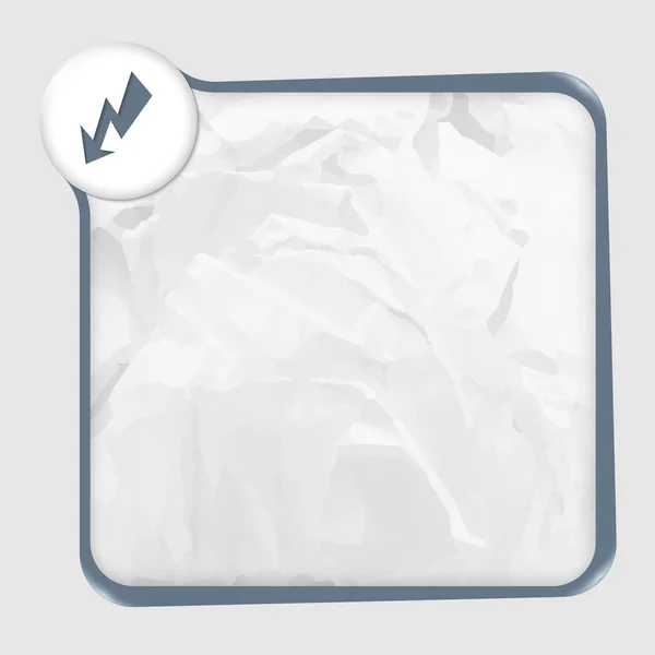 Caixa de texto com textura de papel e flash — Vetor de Stock