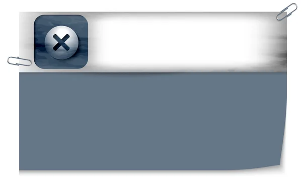 Prázdný nápis s texturou a zákaz znamení — Stockový vektor