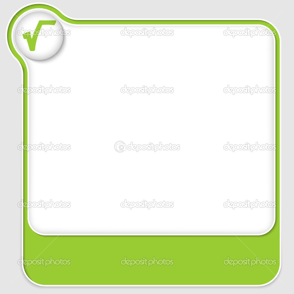 green vector text boxes with radix sign