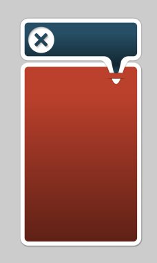 yasak işareti metin girmek için iki çerçeve