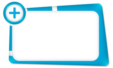 artı işareti ile herhangi bir metin için vektör çerçeve