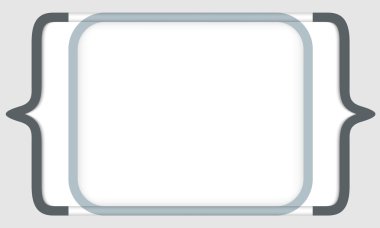 herhangi bir metni köşeli ayraçla için vektör çerçeve