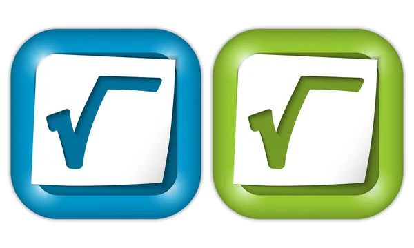 Conjunto de dos iconos con papel y signo de radio — Vector de stock