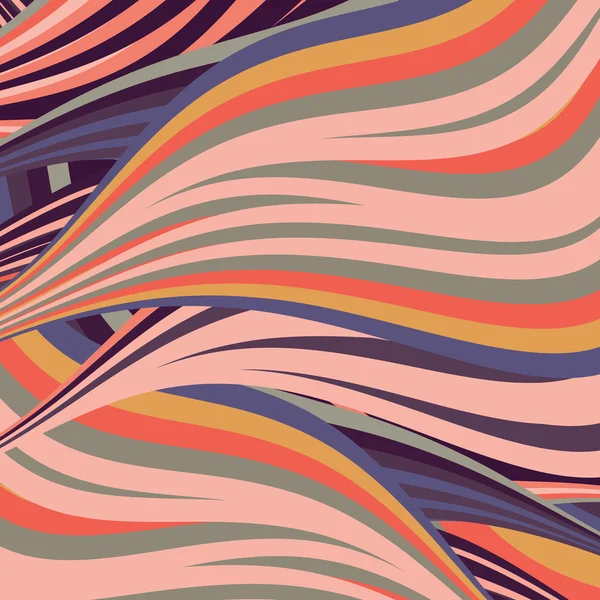 Vektor abstrakt bakgrund och färgade linjer — Stock vektor