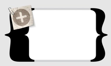 vektör köşeli artı işareti ile metin girme