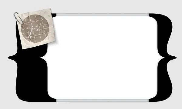 Vektor-eckige Klammern zur Eingabe von Text mit Graphen — Stockvektor