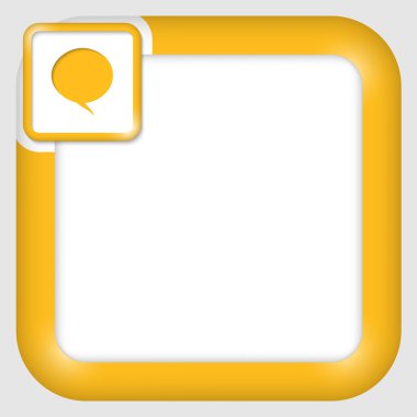 vektör metin kutusu için konuşma balonu ile herhangi bir metin