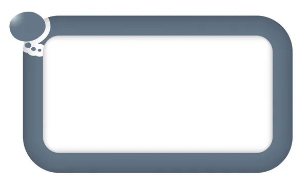 Vektor rutan för att skriva text med pratbubblan — Stock vektor