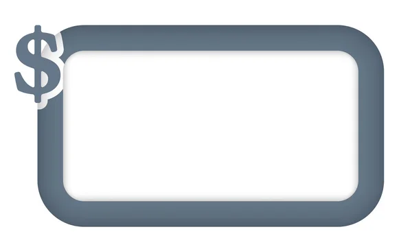 Векторное поле для ввода текста со знаком доллара — стоковый вектор