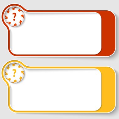 iki Özet metin kutusu ile okları ve tırnak işareti kümesi