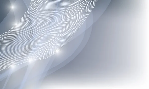 Vecteur abstrait toile de fond avec grille blanche et lumières — Image vectorielle