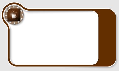 oklar ve kahve metin için kahverengi kutusu